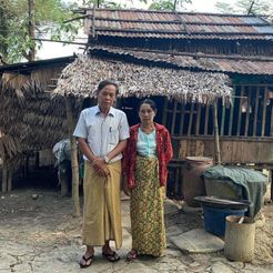 Aung Shwe and wife, Irrawaddy